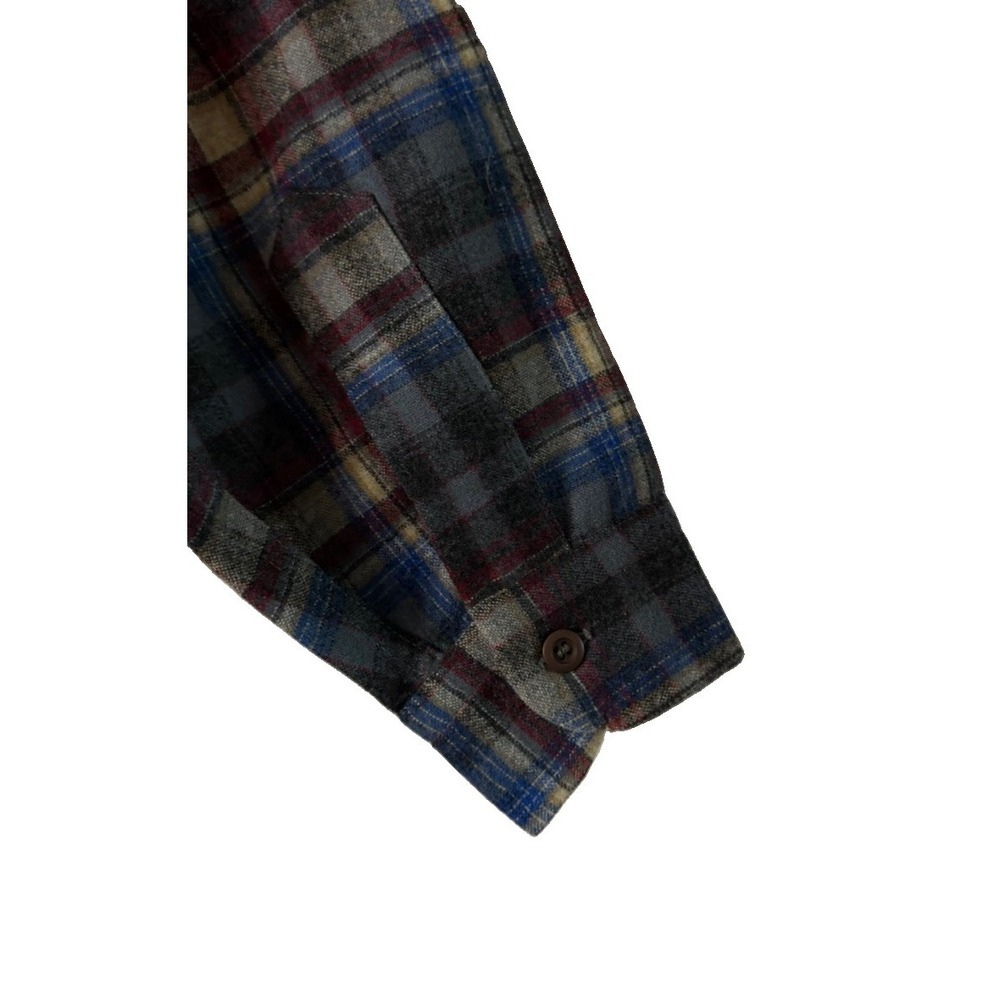 Vintage Pendleton Mens Long Sleeve Button Virgin Wool USA Shirt Size Large EUC - Picture 10 of 10